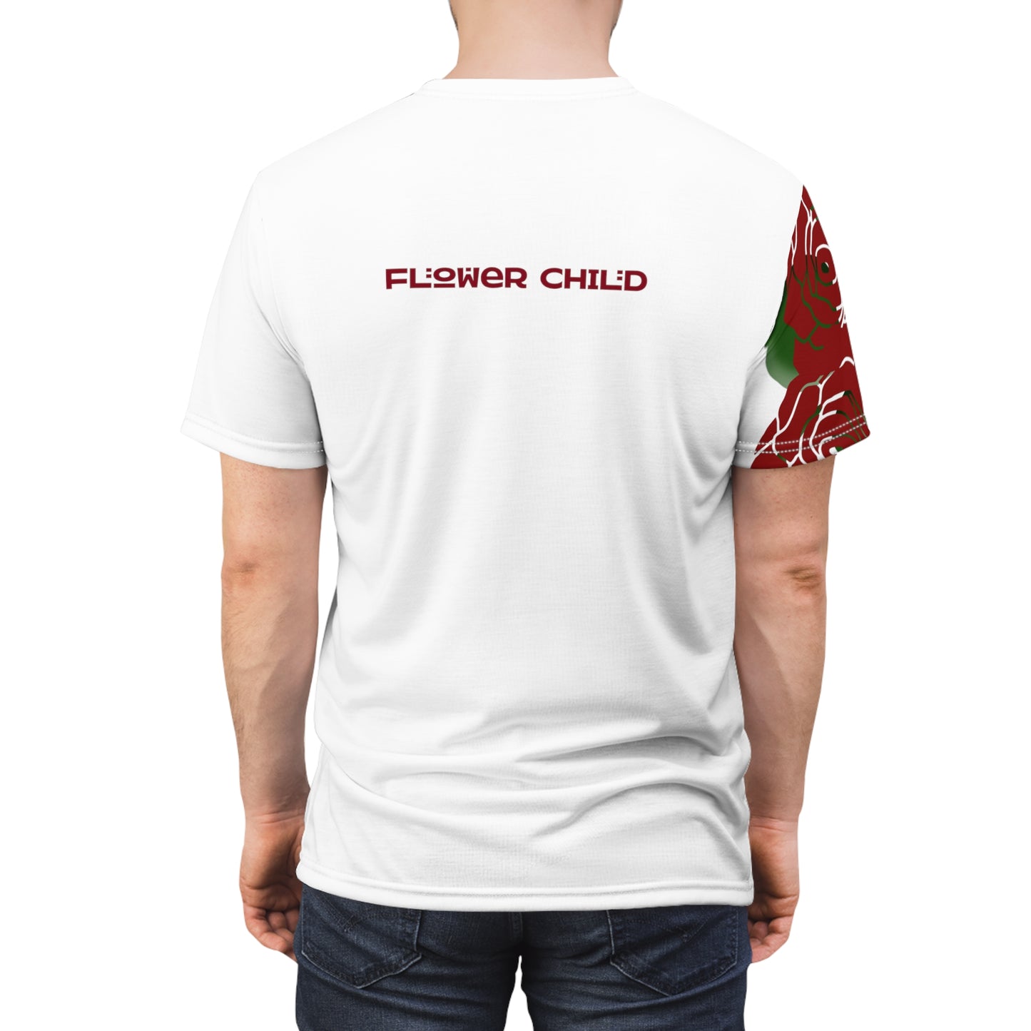 "Blooming Elegance: Embrace the Angel Floral Finesse Tee"