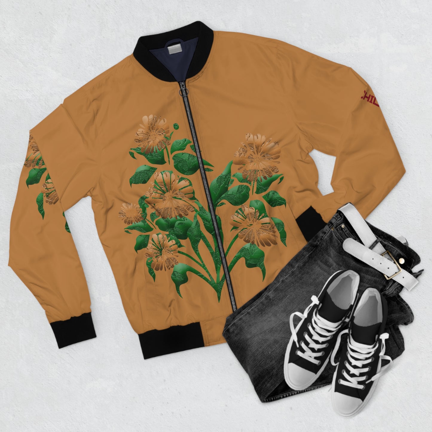 "Sunflower" Bomber Jacket (Floral Finesse)